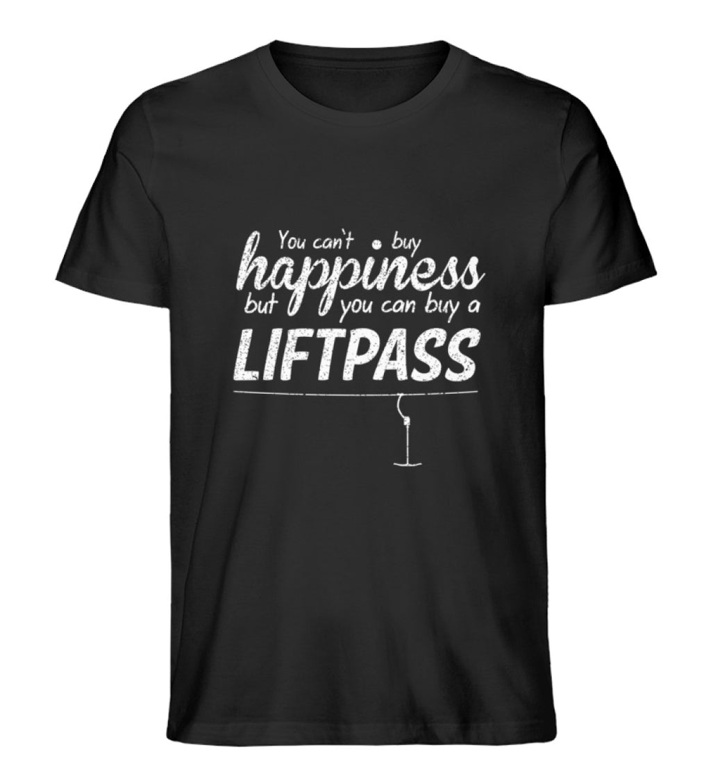 "Liftpass" Herren Organic Shirt in der Farbe Black von ANKERLIFT