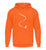 "Tiefschnee" Unisex Hoodie in der Farbe Orange Crush von ANKERLIFT für Wintersportler