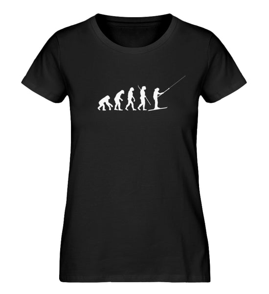 "Evolution" Damen Organic Shirt in der Farbe Black - ANKERLIFT