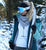 ANKERLIFT TShirt im Schnee mit SKiern