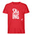 "Skiing" Herren Organic Shirt in der Farbe Red von ANKERLIFT