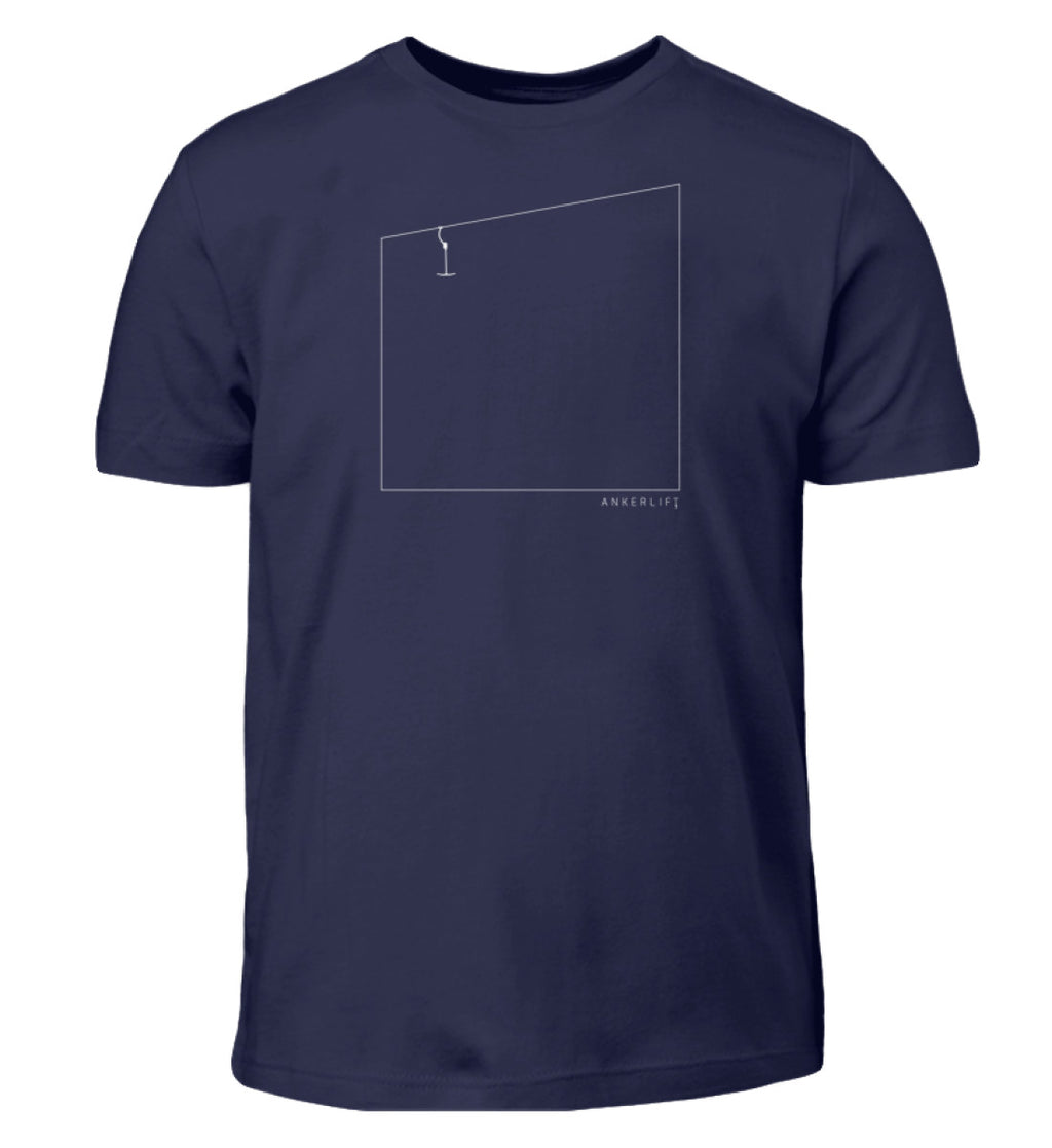 "Quadrat" Kinder T-Shirt in der Farbe Navy von ANKERLIFT