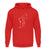 "Fest verankert" Unisex Hoodie in der Farbe Fire Red von ANKERLIFT für Wintersportler