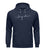 "Herzschlag" Unisex Organic Hoodie in Farbe French Navy-ANKERLIFT
