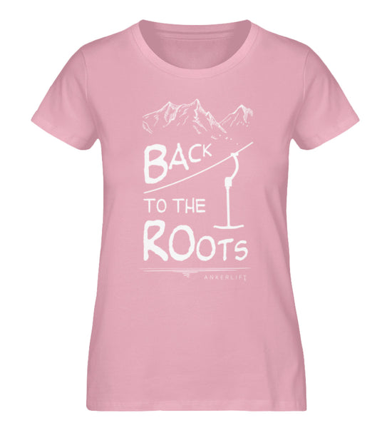 "Back to Roots" Damen Organic Shirt in der Farbe Cotton Pink - ANKERLIFT