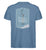 "Frame" Herren Backprint Shirt von ANKERLIFT© in der Farbe Mid Heather Blue für Skifahrer und Wintersportler.
