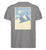 "Bluebird" Herren Backprint Shirt von ANKERLIFT© in der Farbe Mid Heather Grey für Skifahrer und Wintersportler.