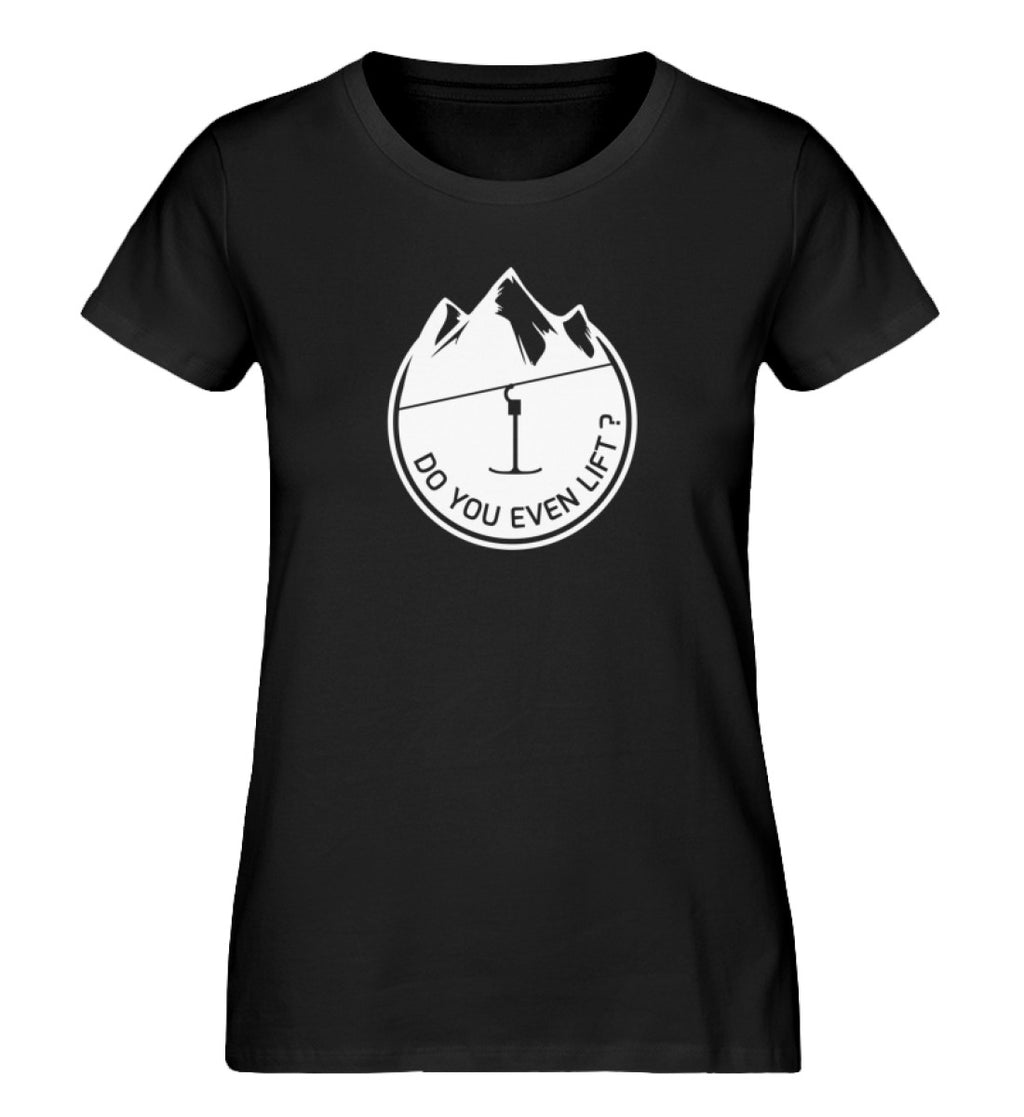 "Do you lift?" Damen Organic Shirt in der Farbe Black - ANKERLIFT