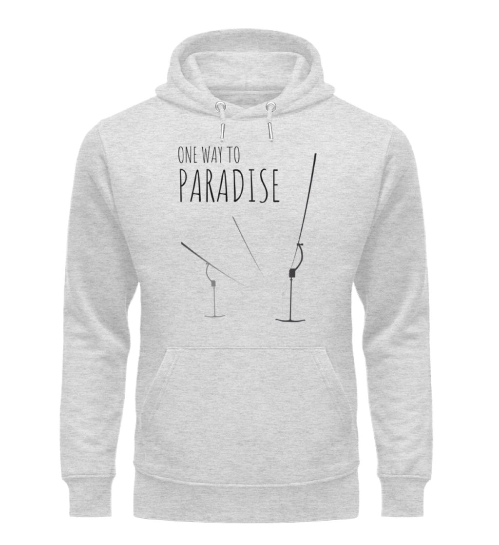 "Silhouette" Unisex Organic Hoodie in Farbe Heather Grey-ANKERLIFT