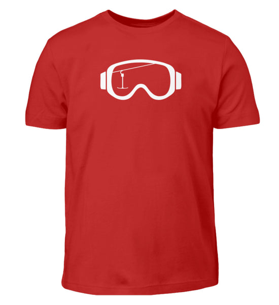 "Skibrille" Kinder T-Shirt in der Farbe Red von ANKERLIFT