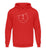 "Kreis" Unisex Hoodie in der Farbe Fire Red von ANKERLIFT für Wintersportler