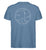 "Bügel" Herren Backprint Shirt von ANKERLIFT© in der Farbe Mid Heather Blue für Skifahrer und Wintersportler.