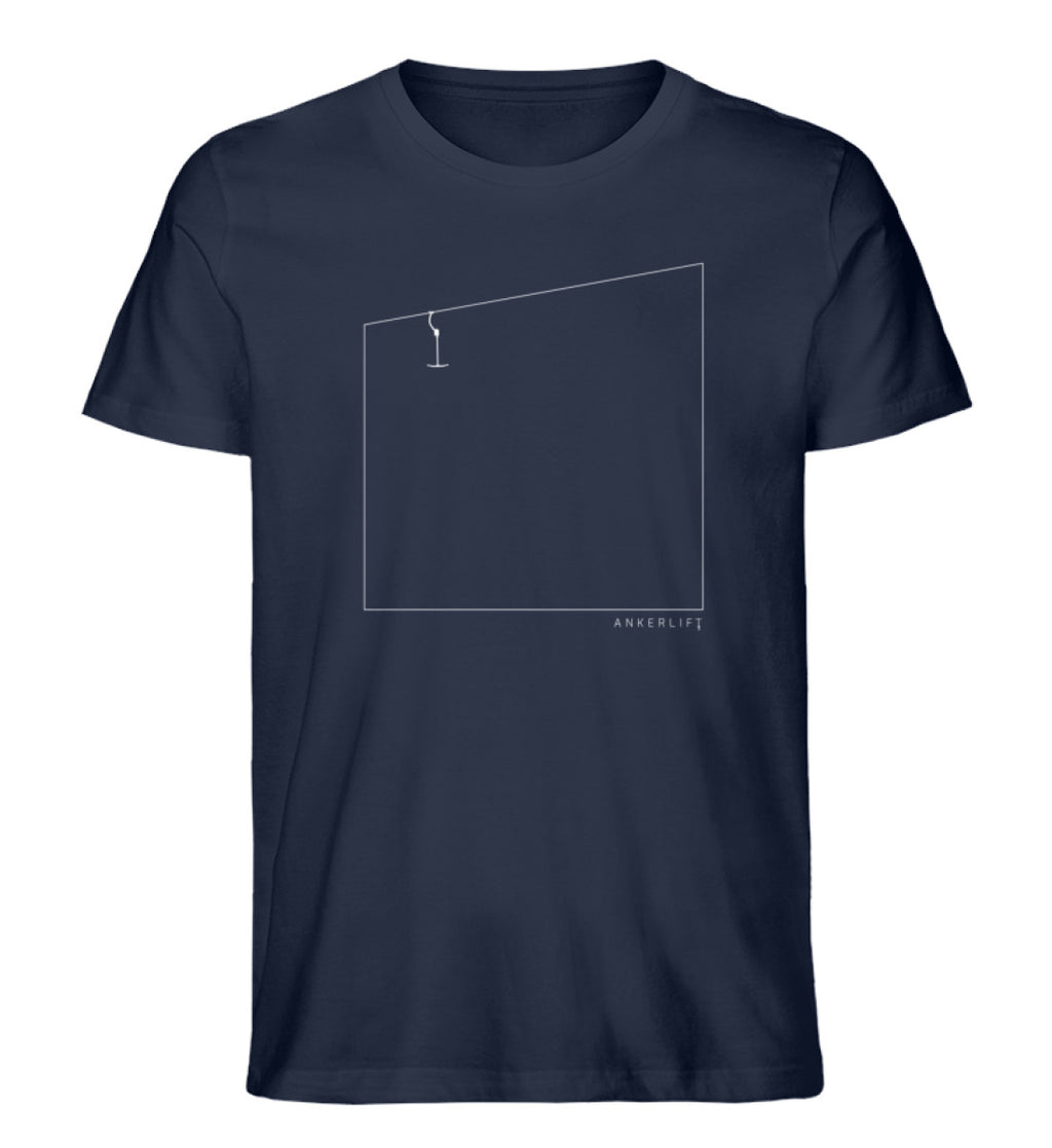 "Quadrat" Herren Organic Shirt in der Farbe French Navy von ANKERLIFT