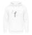 "Abschlepper" Unisex Hoodie in der Farbe Arctic White von ANKERLIFT für Wintersportler