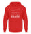 "Winterwald" Unisex Hoodie in der Farbe Fire Red von ANKERLIFT für Wintersportler