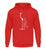 "Eat Sleep Lift" Unisex Hoodie in der Farbe Fire Red von ANKERLIFT für Wintersportler