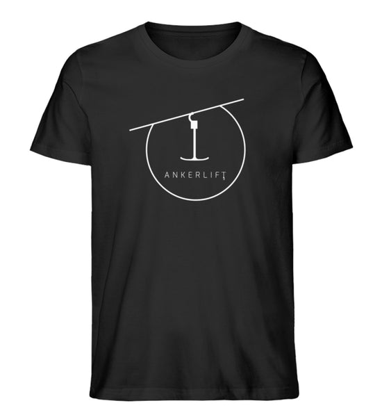 "Kreis" Herren Organic Shirt in der Farbe Black von ANKERLIFT