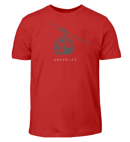 "Gondelbahn 2" Kinder T-Shirt in der Farbe Red von ANKERLIFT