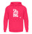 "Skiing" Unisex Hoodie in der Farbe Hot Pink von ANKERLIFT für Wintersportler